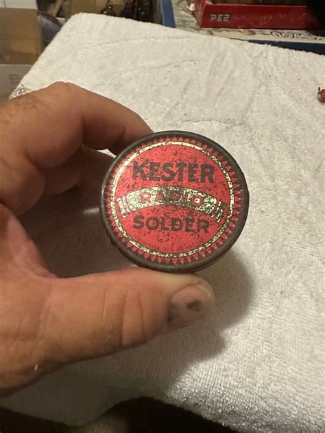 vintage kester solder kit in metal box|Kester Solder Vintage .